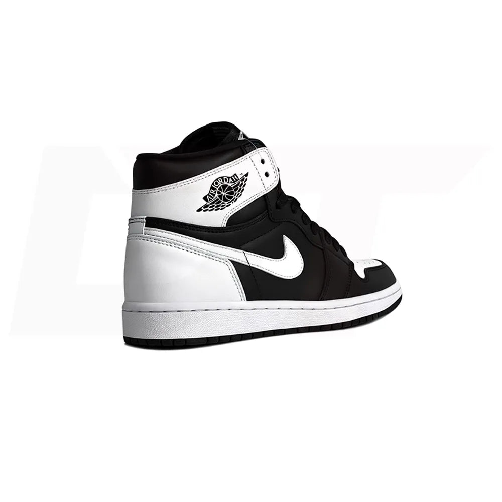 AJ1 RETRO HIGH - WHITE SWOOSH PANDA