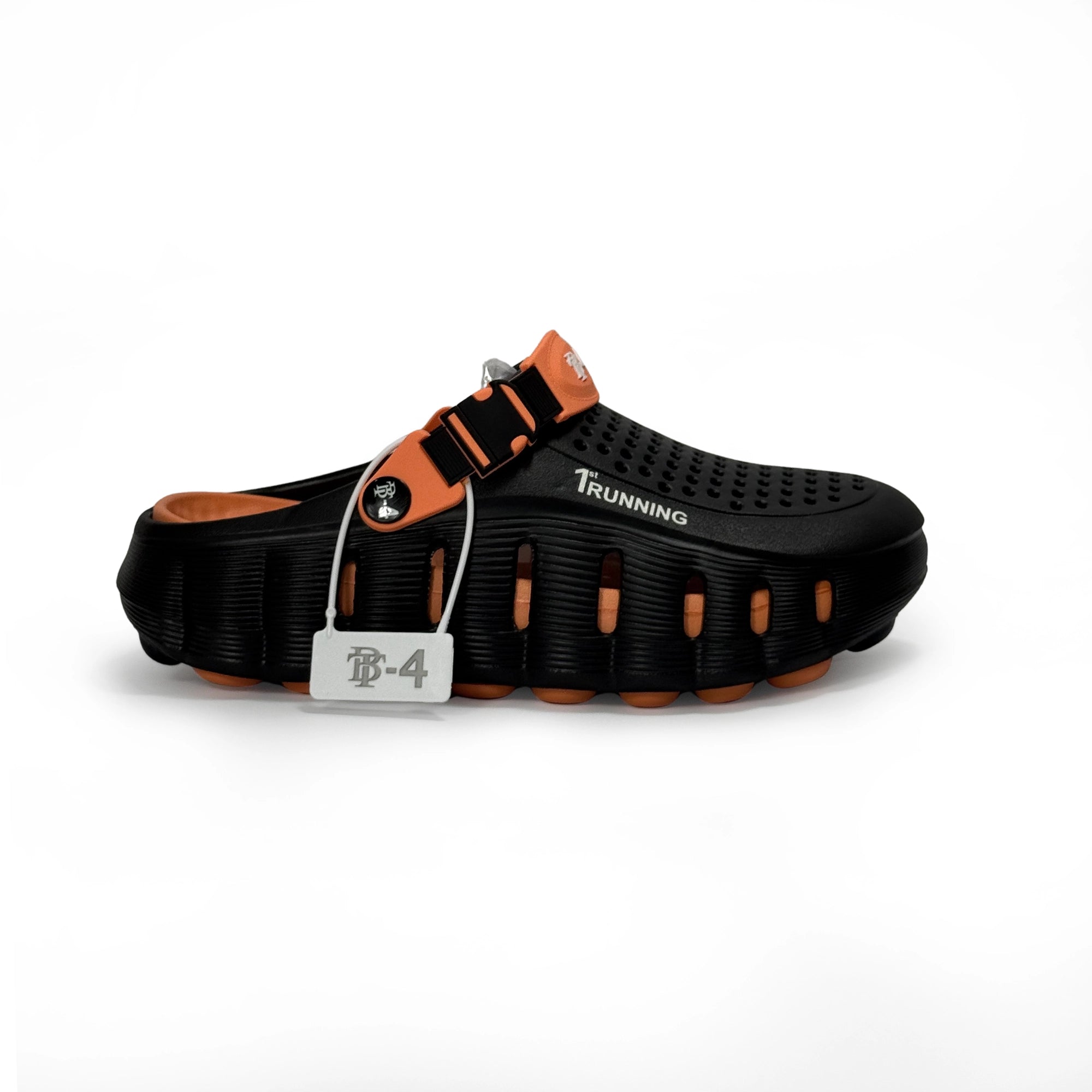 EVA Clogs Black Orange