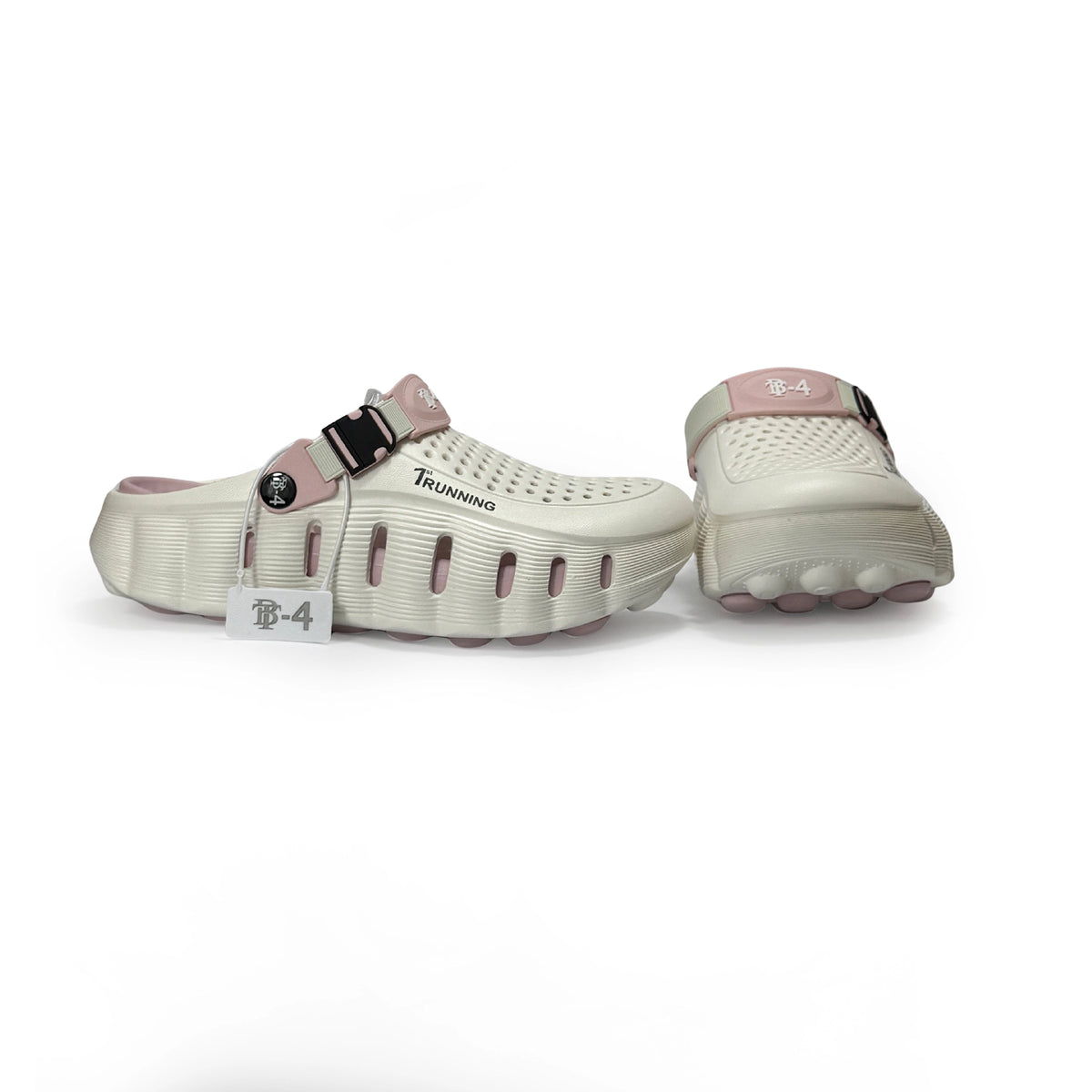EVA Clogs White Pink