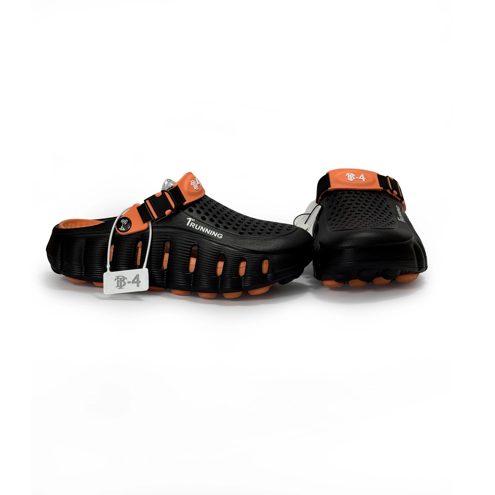 EVA Clogs Black Orange